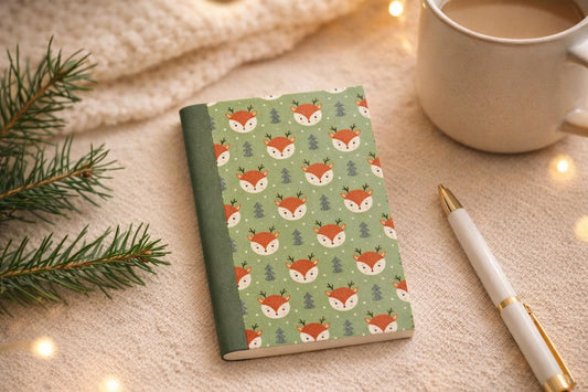 Handmade Mini Woodland Deer Notebook – Pocket Journal
