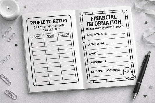 In Case I Yeet Myself Into the Afterlife Funny Legacy Planner