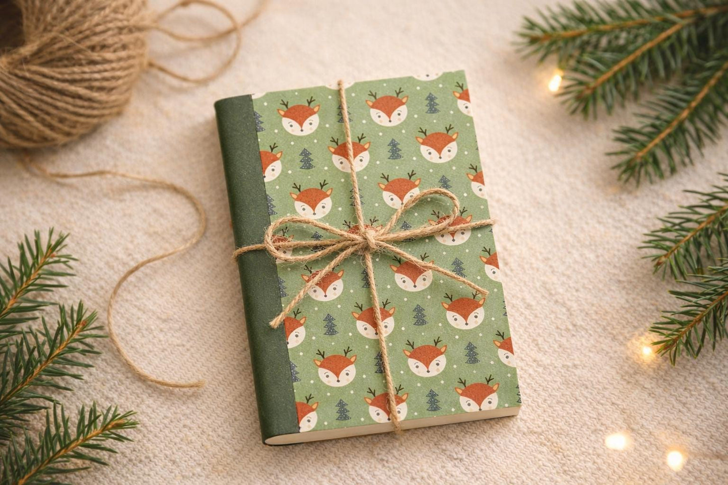 Handmade Mini Woodland Deer Notebook – Pocket Journal
