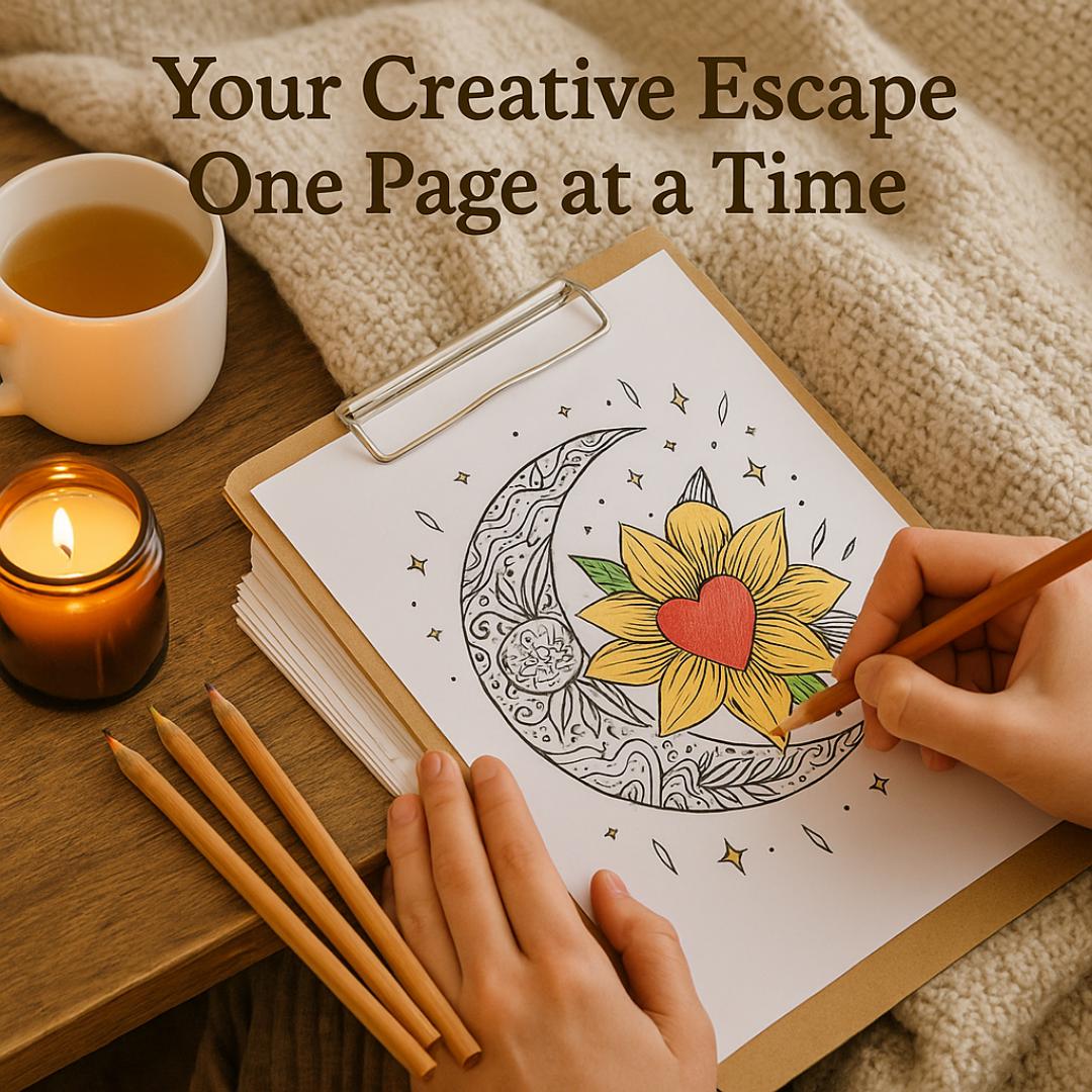 Boho Bliss Coloring Book: Hand-Drawn Bohemian Designs for Relaxation & Stress Relief