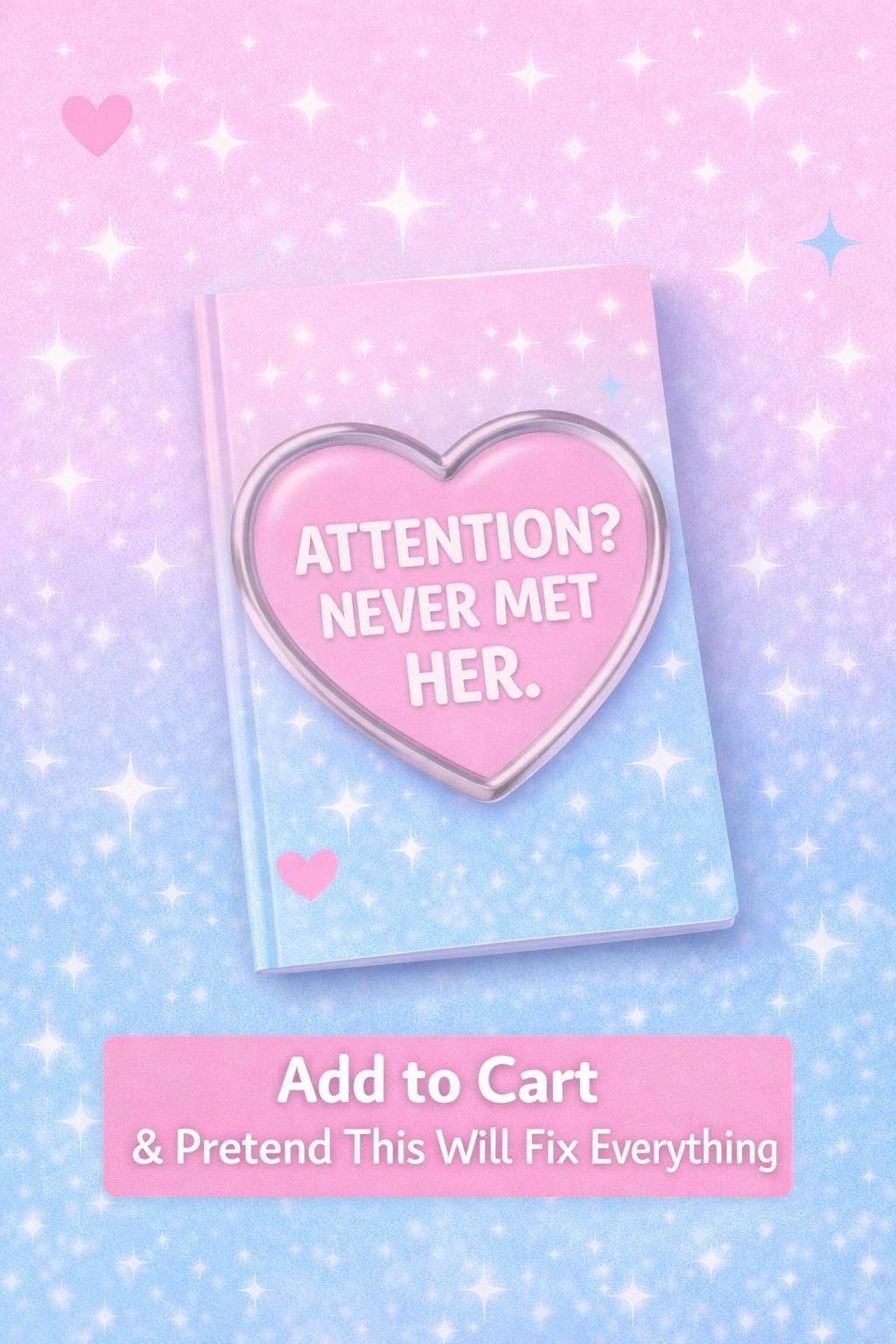 Attention? Never Met Her – Funny ADHD Notebook for Distracted Minds, Neurodivergent Humor Gift