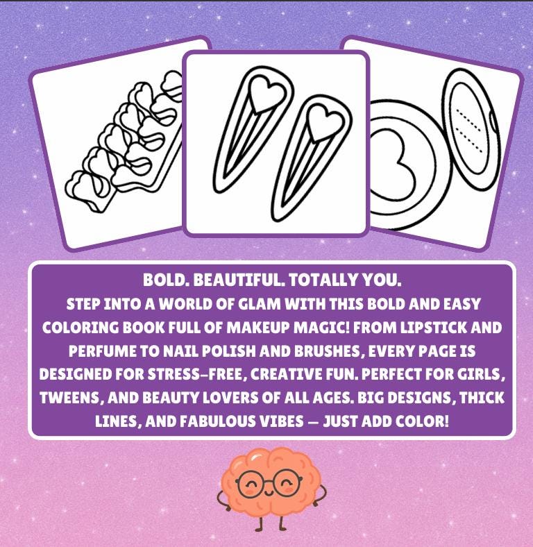 Glam Squad Coloring Book: Makeup & Beauty Designs for Teens