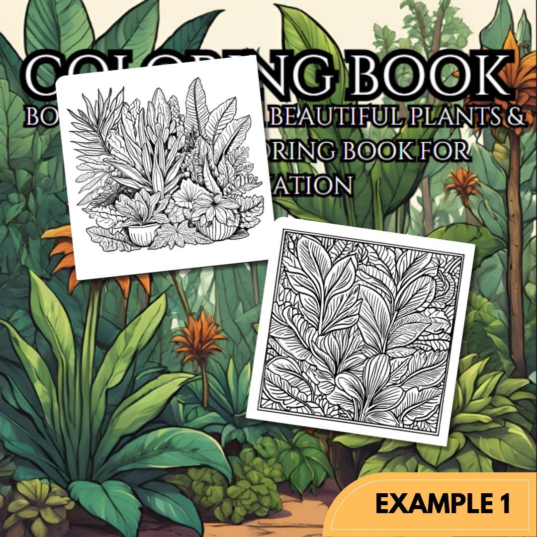 Botanical Bliss Coloring Book: Nature & Flower Designs for Relaxation and Mindful Coloring
