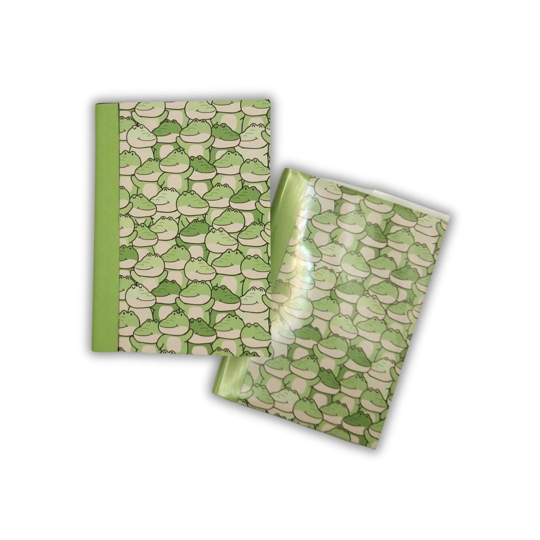 Alligator Mini Notebook Altered Composition Pocket Journal 3.25x4.5 Handmade