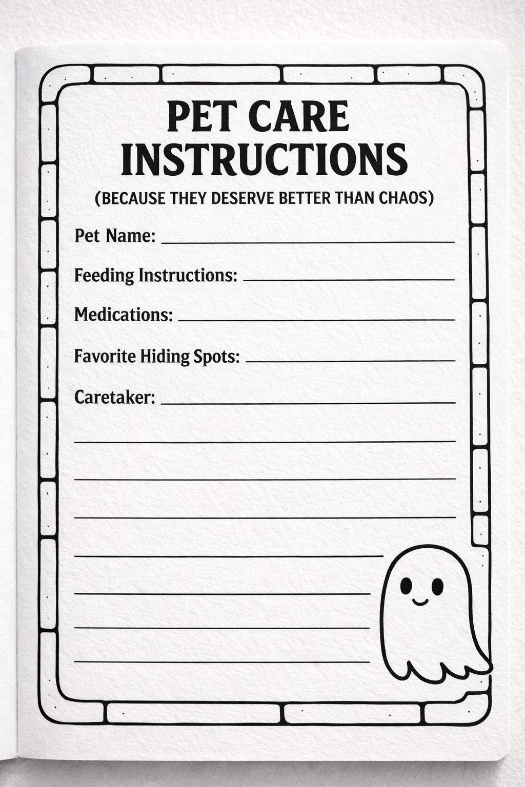 In Case I Yeet Myself Into the Afterlife Funny Legacy Planner