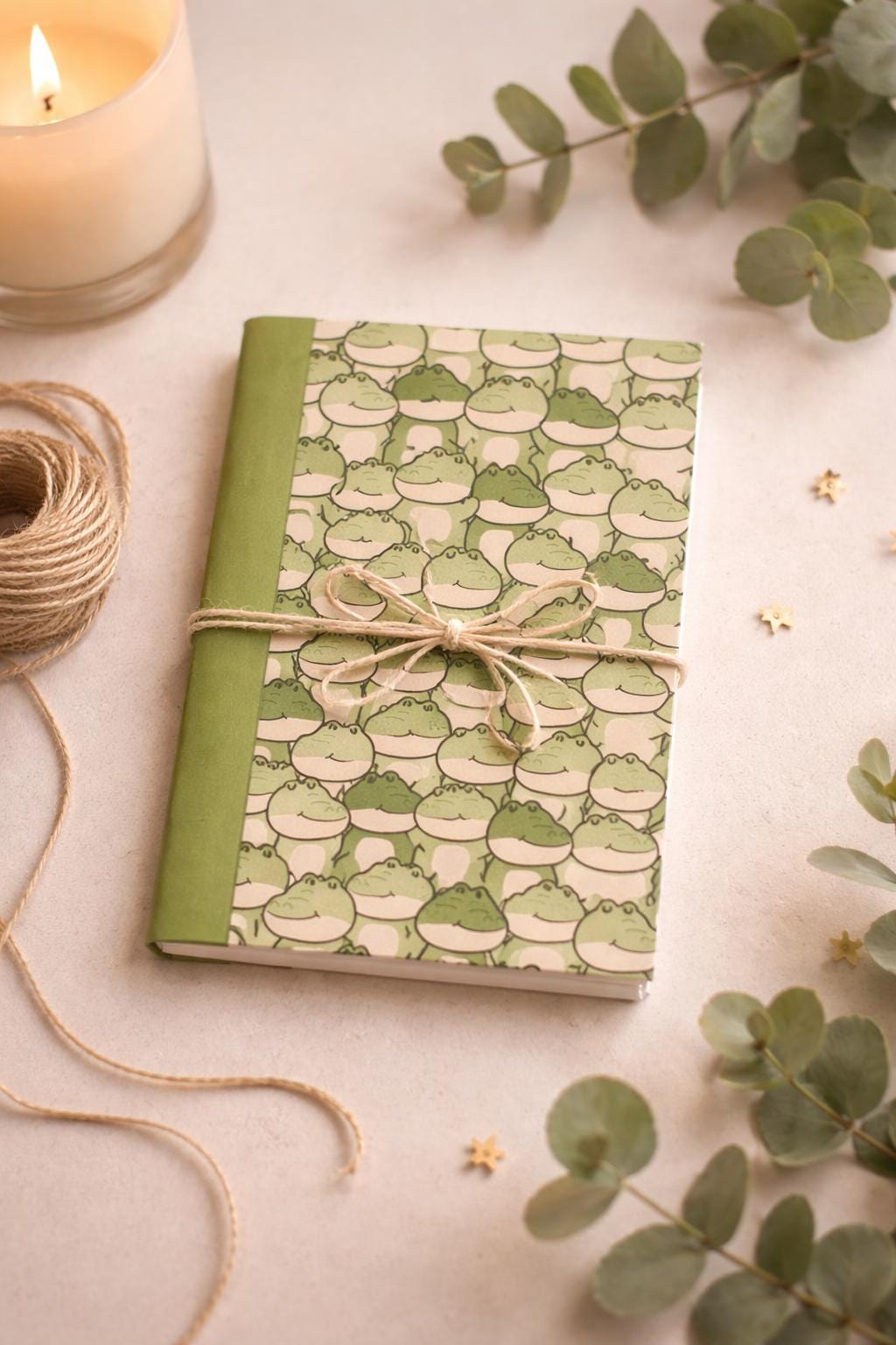 Alligator Mini Notebook Altered Composition Pocket Journal 3.25x4.5 Handmade