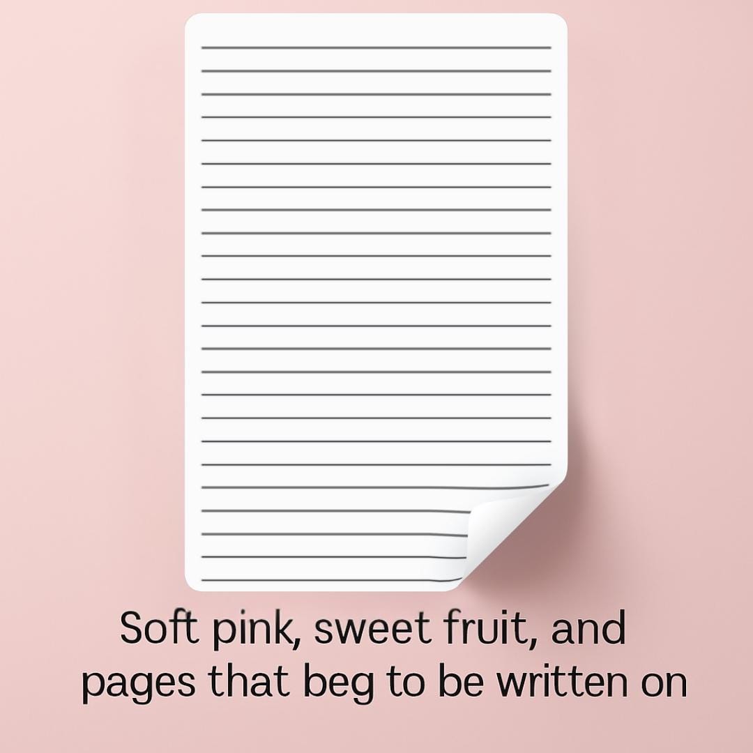 Cherry Notebook: Pink Watercolor Journal, Kawaii Stationery (6x9 Lined Pages)