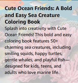Sea Animal Coloring Book: Bold, Easy Ocean Designs