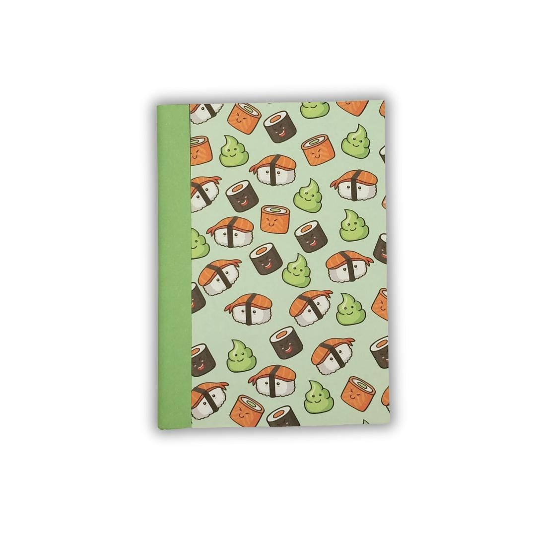 Kawaii Sushi Mini Notebook | Handmade Pocket Journal