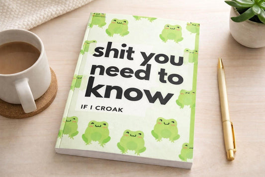 Funny Emergency Info Notebook: 'Shit You Need to Know' Life Organizer