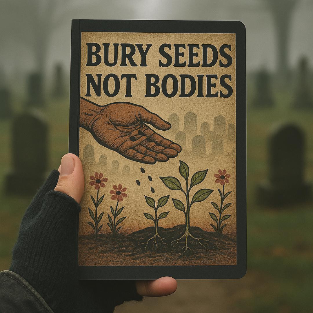Bury Seeds Not Bodies Notebook: Dark Humor Sarcastic Journal (6x9")