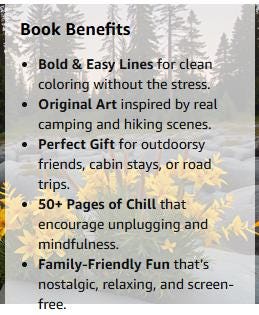 Canoe & Camp Adventures Coloring Book: Relaxing Nature Scenes with Tents, Lakes and Mountains