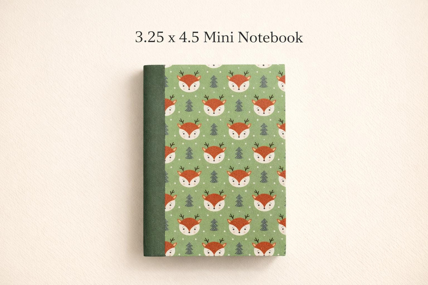 Handmade Mini Woodland Deer Notebook – Pocket Journal