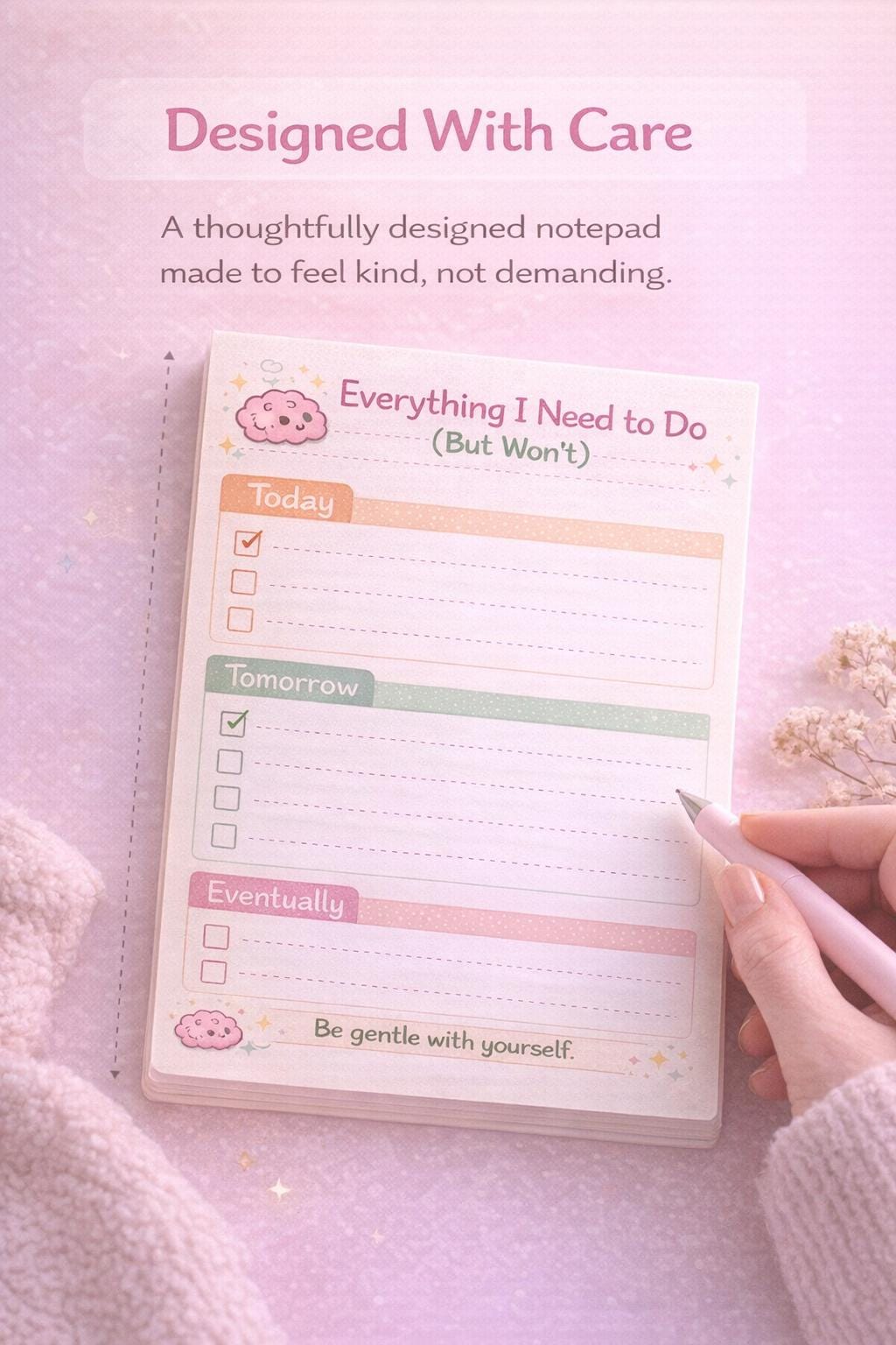 Everything I Need to Do (But Won’t) Notepad | Funny To-Do List Pad