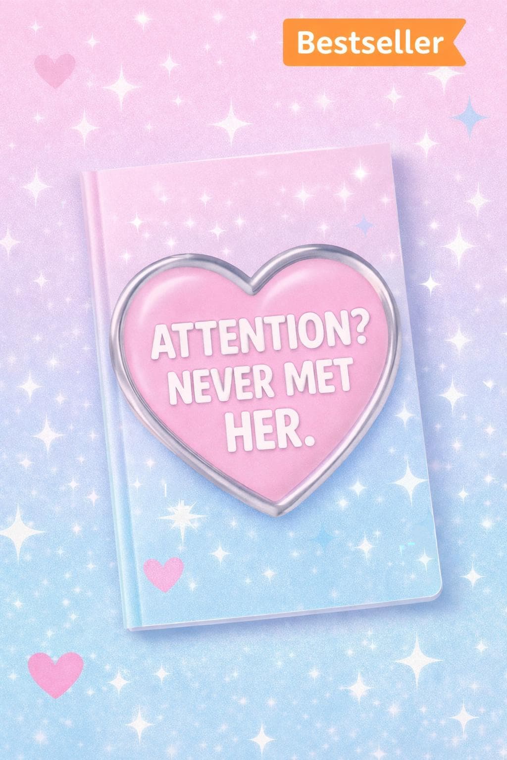 Attention? Never Met Her – Funny ADHD Notebook for Distracted Minds, Neurodivergent Humor Gift