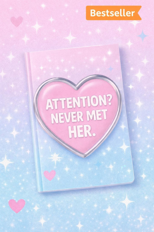 Attention? Never Met Her – Funny ADHD Notebook for Distracted Minds, Neurodivergent Humor Gift