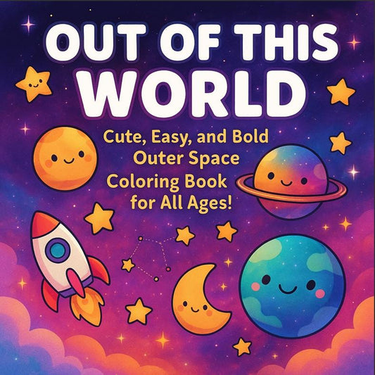 Galaxy Coloring Book: Bold Space Designs for Kids & Adults