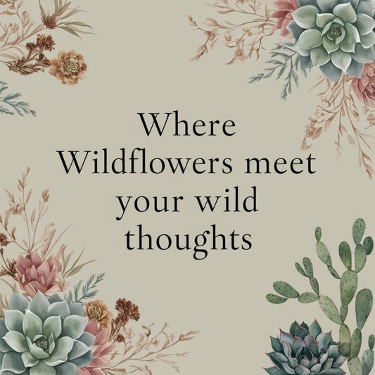 Boho Desert Botanical Notebook: Wildflower & Cactus Floral Journal with Lined Pages
