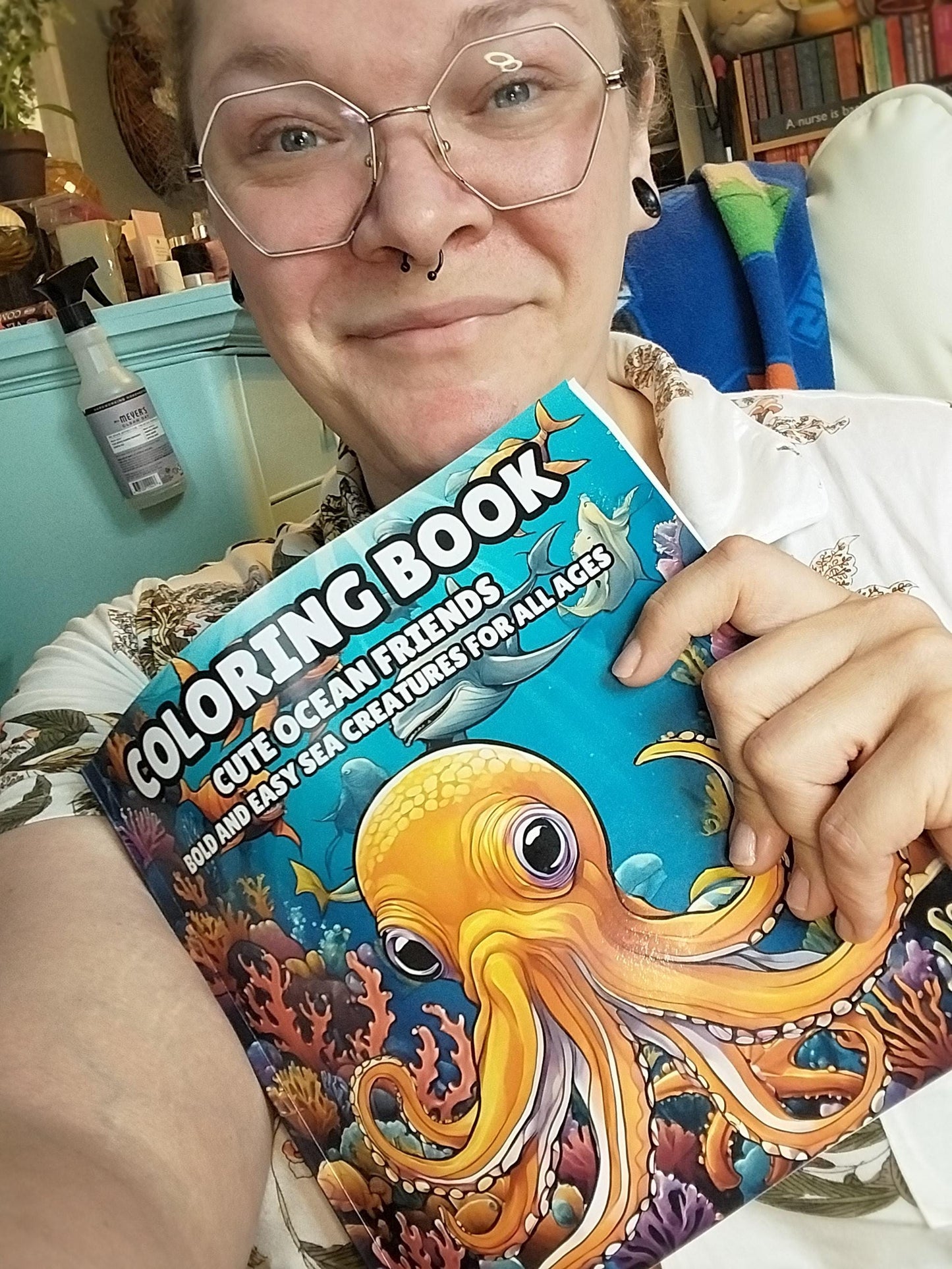 Sea Animal Coloring Book: Bold, Easy Ocean Designs